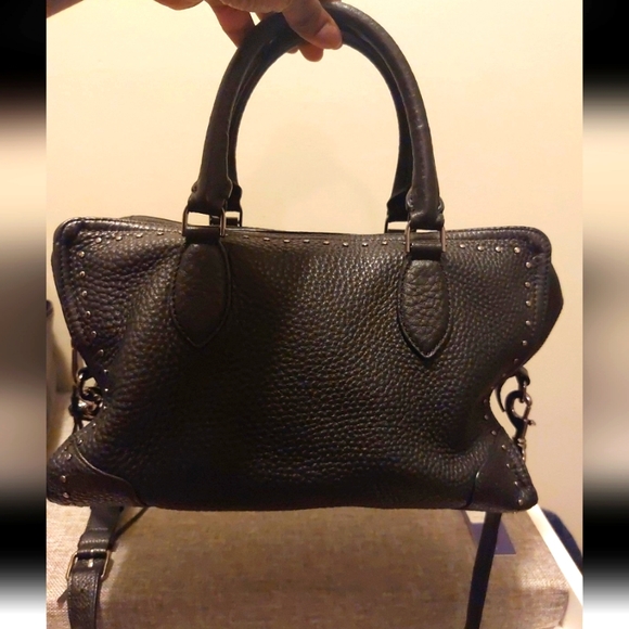 Rebecca Minkoff Pebbled Leather Moonwalking Satchel - Picture 1 of 5